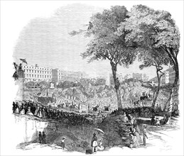 Procession in honour of the late General Jackson, at New York, 1845. Creator: Unknown.