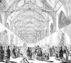 The Exhibition of Cartoons in Westminster Hall, 1845. Creator: Unknown.