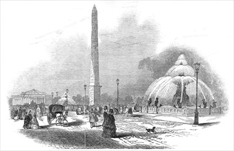 Place de la Concorde, Paris, 1845. Creator: Unknown.
