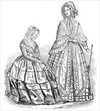 Fashions for August, 1845. Creator: Unknown.