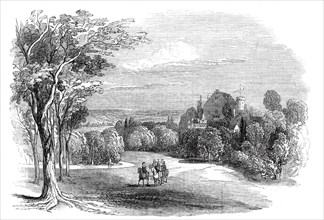 Schloss Rosenau, near Coburg - from His Royal Highness Prince Albert's drawing, 1845. Creator: W. J. Linton.
