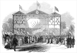 Grand Musical Festival, at Gotha, 1845. Creator: Unknown.