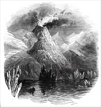 Eruption of Mount Hecla, 1845.  Creator: Smyth.
