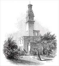 Lansdown Tower and garden, 1845. Creator: Smyth.