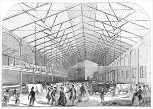 The Smithfield Prize Cattle Show, 1845. Creator: Unknown.