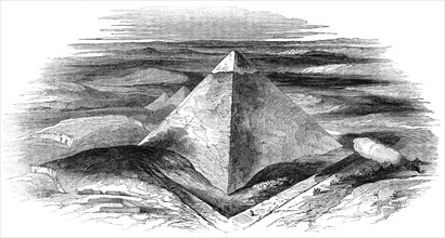 General View of the Pyramids of Jizeh, 1844. Creator: Unknown.