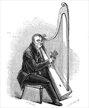 Mr. Roberts, the Welsh Harper, 1844. Creator: Unknown.