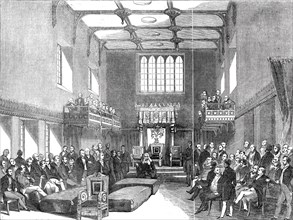 House of Lords - the Lord Chancellor pronouncing judgment in the case of the Queen v. O'Connell, 184 Creator: Unknown.