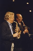 Bob Wilber and Bobby Gordon, Nairn International Jazz Festival, Scotland, 2004.