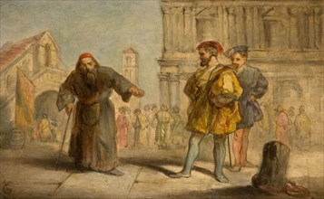 Scene From Shakespeare's The Merchant Of Venice