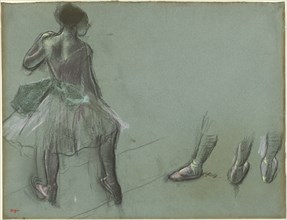 Dancer Seen from Behind and Three Studies of Feet