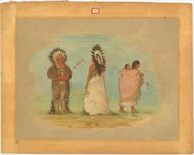 Two Ottoe Chiefs and a Woman