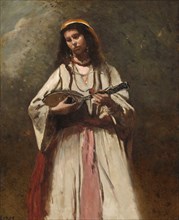 Gypsy Woman with Mandolin