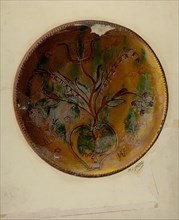 Pa. German Pie Plate, c. 1938. Creator: William L Antrim.