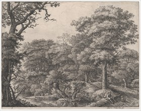 Travelers Resting in the Forest