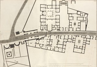 Large plan of the entrance of the town of Pompeii