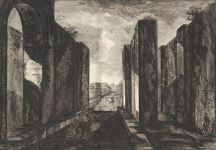 View of the interior of the city of Pompeii