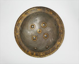 Shield with Hunting and Landscape Vignettes