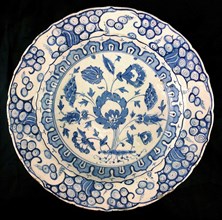 Footed Bowl with Lotuses