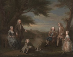 John and Elizabeth Jeffreys and Their Children;The Jeffreys Family, 1730.