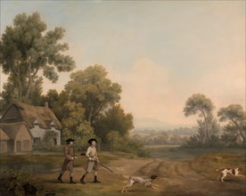 Two Gentlemen Going a Shooting;Two Gentlemen out Shooting, 1768.