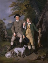 Portrait of a Sportsman with His Son;A Sportsman with his Son and Dogs, 1779.