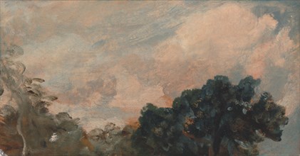 Cloud Study with Trees;Study of Clouds and Trees, 1821.