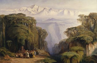 Kangchenjunga from Darjeeling;Kinchinjunga from Darjeeling, India, 1879.