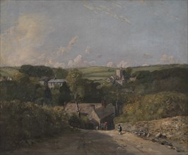 Osmington Village;View of Osmington Village with the Church and Vicarage;Osmington Village, with the Church and Vicarage, 1816 to 1817.
