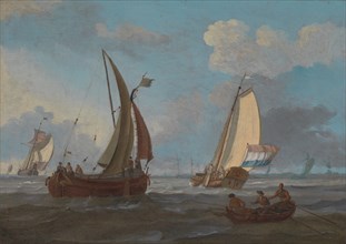 Dutch Shipping off the Low Countries, 18th century.