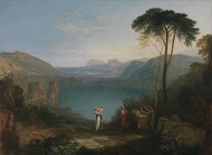 Lake Avernus: Aeneas and the Cumaean Sibyl;Lake Avernus: Aeneas and the Cumaean Sybil, between 1814 and 1815.