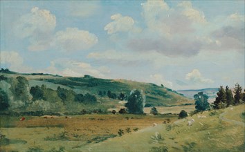 Landscape;Summer Landscape near Dedham;Summer Landscape near Dedham(?), between 1849 and 1855.