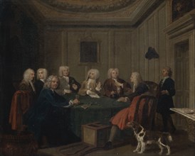 A Club of Gentlemen, ca. 1730. Formerly attributed to William Hogarth.