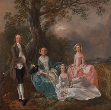 The Gravenor Family;John and Ann Gravenor, with their daughters, ca. 1754.