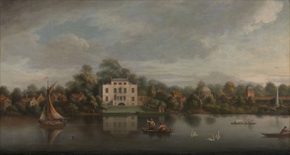 Pope's Villa, Twickenham, ca. 1755. after Augustin Heckel