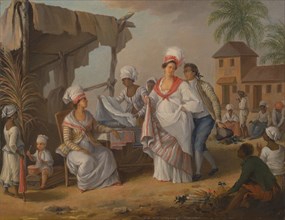 Market Day, Roseau, Dominica, ca.1780.