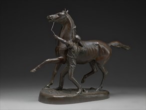 Horse and Stable Lad;Stable Lad and Horse, ca. 1890.