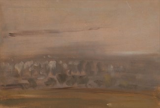 Landscape with Trees on a Slope, early 19th century. Formerly attributed to Joseph Mallord William Turner and Peter DeWint