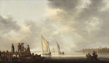 A Pier Overlooking Dordrecht, early 1640s.