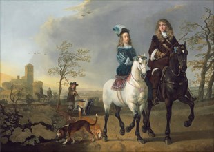Lady and Gentleman on Horseback, c. 1655, reworked 1660/1665.