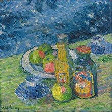 Still Life with Bottles and Fruit, 1900.
