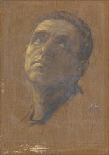 Head of a Man with Upturned Eyes, late 19th-early 20th century.