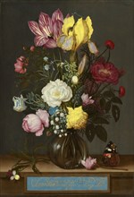 Bouquet of Flowers in a Glass Vase, 1621.