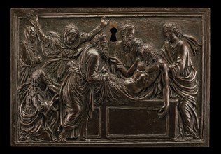The Entombment. Mary of Cleophas raises her arms