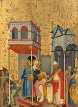 Joachim and Anna Giving Food to the Poor and Offerings to the Temple, c. 1400/1405.