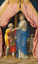 Judith with the Head of Holofernes, c. 1495/1500. Possibly by Andrea Mantegna, or Follower of Mantegna (Giulio Campagnola).