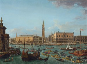 Procession of Gondolas in the Bacino di San Marco, Venice, 1742 or after.