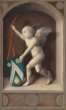 Putto with Arms of Jacques Coëne [reverse], c. 1513.