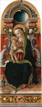 Madonna and Child Enthroned with Donor, 1470.