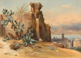 Ancient Ruins near Messina, Sicily, 1842.